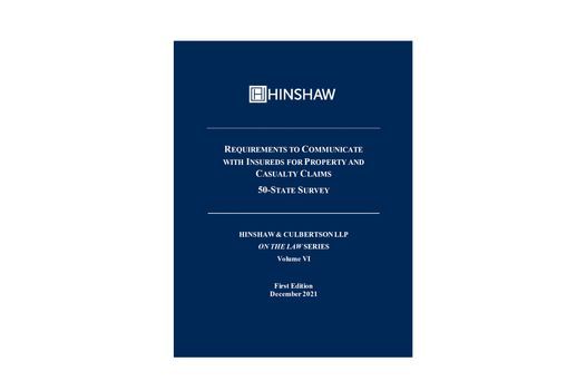 <em>50-State Survey:</em> Requirements to Communicate with Insureds for Property and Casualty Claims | Volume VI