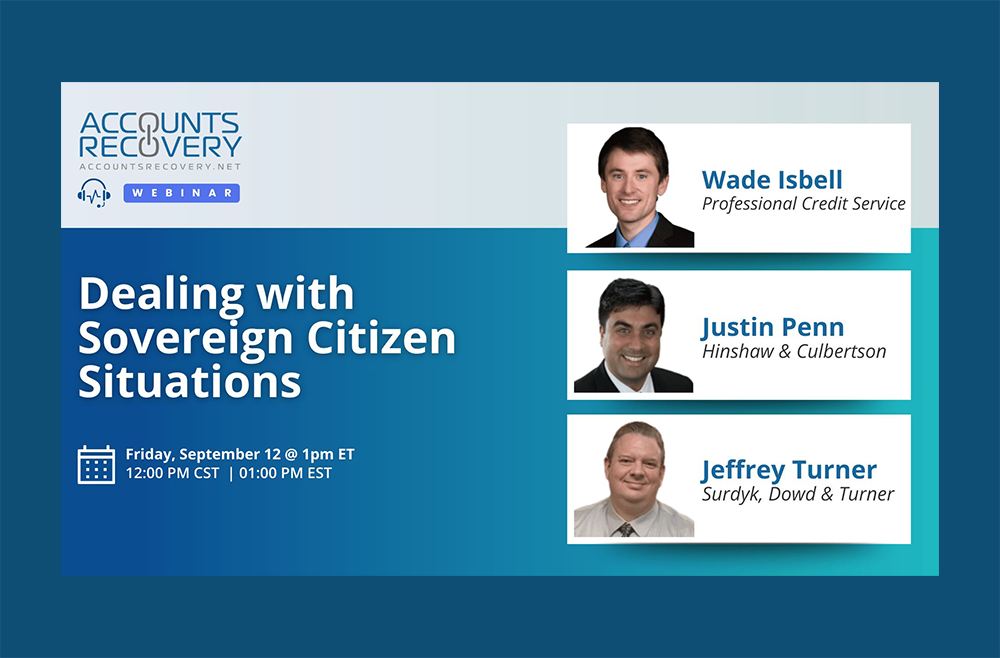 Justin Penn Presents on “Sovereign Citizens” in AccountsRecovery.net Webinar