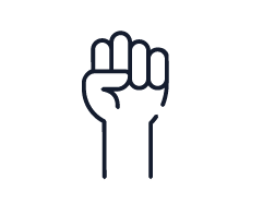 Civil rights icon for Community page.