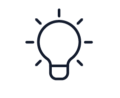 Light bulb icon for Community page.