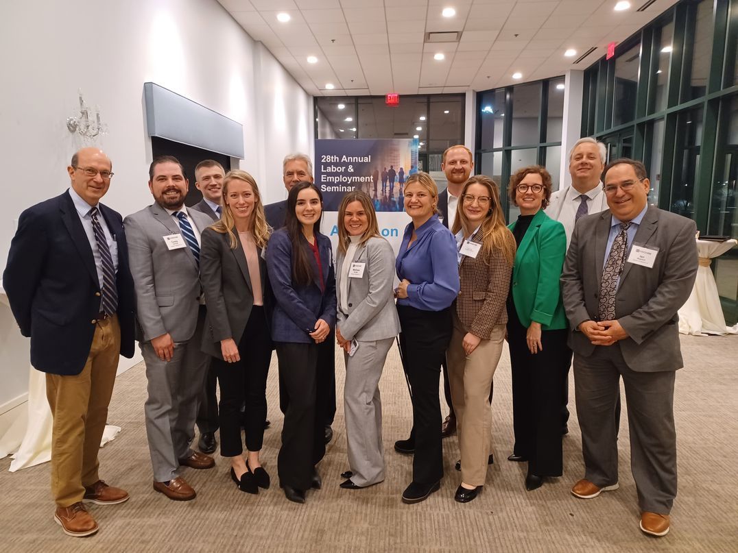 Group photo from Hinshaw 28th Annual Labor and Employment Seminar.