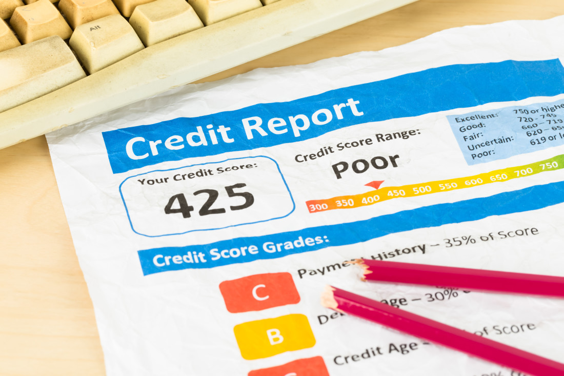Poor Credit Score Report